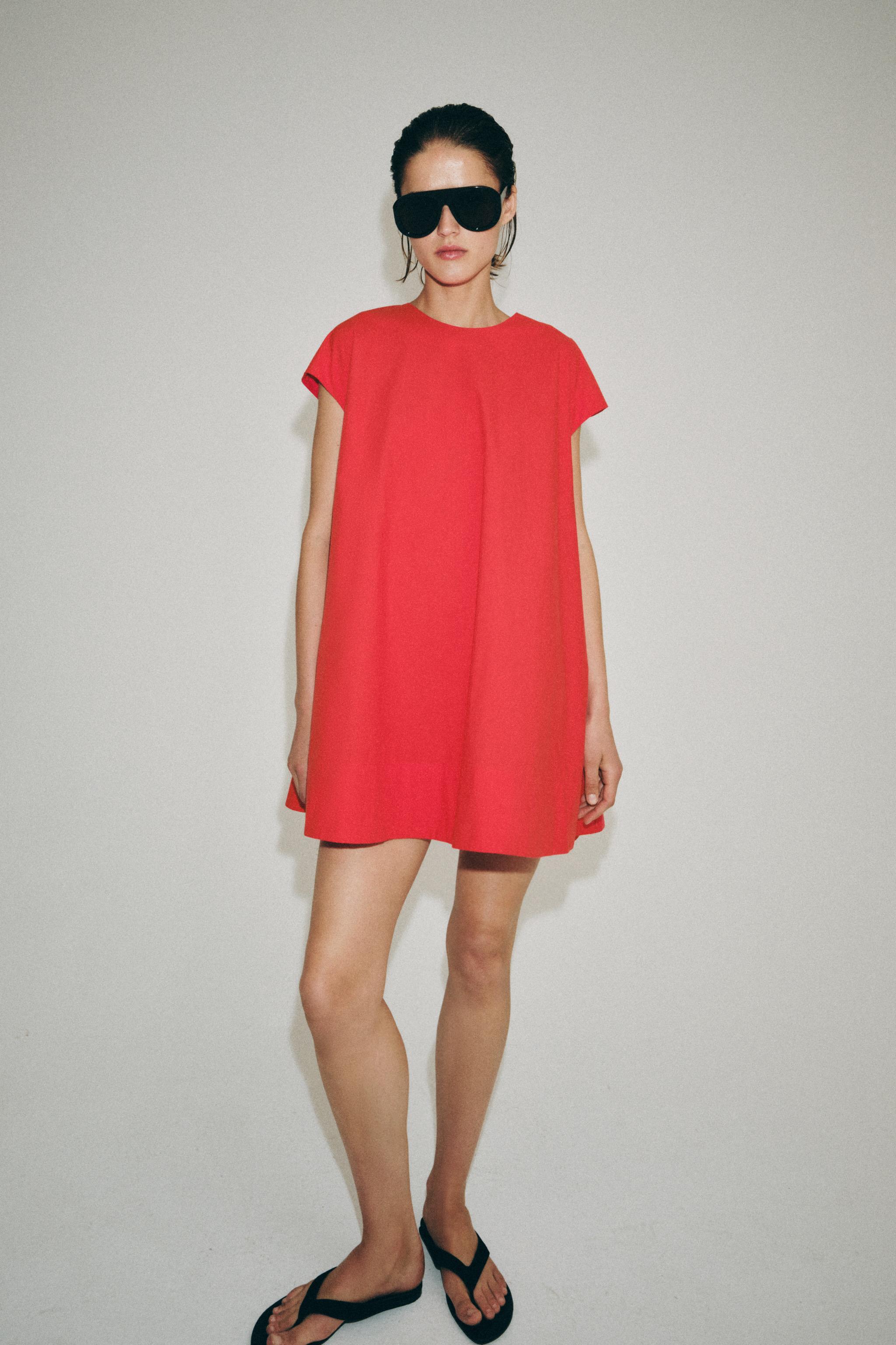 ZW COLLECTION POPLIN MINI DRESS